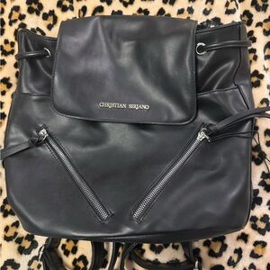 Christian Siriano Elegant Black Backpack
